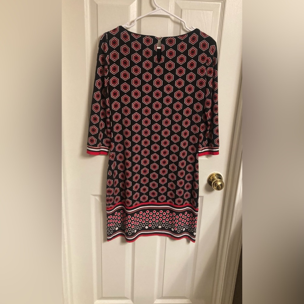 WHBM | Tunic Top Mini Dress Geometric Design EUC XS - Picture 2 of 5